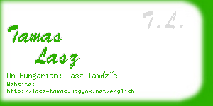 tamas lasz business card